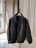 JEEP SPIRIT胖子翻領(lǐng)皮衣夾克男秋冬加絨加厚機車(chē)外套加肥加大碼300斤皮夾克 加肥加大碼男裝-加-絨黑色 加厚 7XL 建議230-260斤 曬單實(shí)拍圖