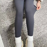 秋冬加絨加厚鯊魚(yú)褲女外穿緊身瑜伽褲高腰收腹保暖提臀芭比打底褲 高灰[特厚]建議-5/-15° 均碼 L100-120斤左右 曬單實(shí)拍圖