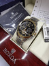 勞力士王子瑞士手表男士陀飛輪機械表多功能進(jìn)口金表商務(wù)高檔十大品牌男表 R3238間金黑面-官方標配 原裝進(jìn)口 10mm 厚度 曬單實(shí)拍圖