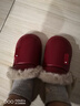 利達妮防水雪地棉鞋女款秋冬季加絨加厚保暖情侶女士外穿包根棉拖鞋 曬單實(shí)拍圖