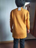 布力潘中長(cháng)款打底衫遮臀高檔毛衣女套頭2025秋冬韓版保暖百搭女士 姜黃色【加絨】 【+險】 加厚 2XL 曬單實(shí)拍圖