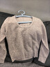 晚白【新品】2025秋款簡(jiǎn)約氣質(zhì)慵懶風(fēng)毛衣含羊毛針織衫女【不含腰帶】 燕麥色 L 曬單實(shí)拍圖