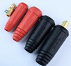 YOBEL電焊機快速接頭全銅歐式焊把線(xiàn)快速接頭配件公母電纜專(zhuān)用插頭插座 插頭+插座（紅黑各一套） 【國標A級】DKJ35-50 曬單實(shí)拍圖