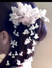 梵昇昱鈴蘭花朵流蘇發(fā)夾新款復古新中式花朵發(fā)飾品古風(fēng)旗袍新娘頭花配飾 鈴蘭花流蘇發(fā)夾【米白】 曬單實(shí)拍圖