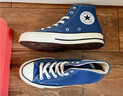 匡威匡威1970S海軍藍色高幫情侶帆布鞋 海軍藍 38 曬單實(shí)拍圖