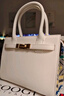 COOGI包包女款輕奢品牌女士斜挎手提托特包女情人節生日禮物送女友老婆 米白 曬單實(shí)拍圖