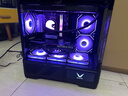 瓦爾基里（VALKYRIE）VK03-M BLACK 黑色 M-ATX 游戲電腦臺式機箱 支持360水冷 6.2吋觸摸屏 曲面玻璃270°海景房 曬單實(shí)拍圖