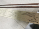 京東京造 筷子 家用食品接觸級餐具實(shí)木防滑雞翅木原木【無(wú)漆無(wú)蠟】10雙裝 曬單實(shí)拍圖