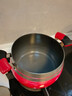 Kitchenart韓國進(jìn)口阿特Kitchen-Art信費導熱快湯鍋家用燃氣煮燉鍋煮粥紅色 18cm 明火#單用 22cm 曬單實(shí)拍圖