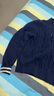 Navigare意大利小帆船女士全羊毛通勤毛衣半開(kāi)領(lǐng)針織衫2334044501 藍 M  曬單實(shí)拍圖