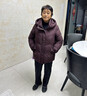 唐致老年羽絨服女冬季新款60歲70媽媽裝大碼老人奶奶太太冬裝加厚外套 紫色 2XL 【建議106-120斤】 曬單實(shí)拍圖