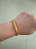 六福珠寶 一生一世黃金手鐲光影金足金禮物 計價(jià) 56mm-約13.14克 曬單實(shí)拍圖