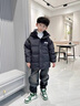 G.DUCKKIDS男童羽絨服免洗加厚2025新款中大童冬季男孩外套洋氣潮冬裝 黑色 升級加厚款 160 建議13-14歲 曬單實(shí)拍圖