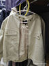Olrain歐芮兒卡其色短外套女裝秋冬季復古麂皮絨拉鏈夾克 卡其色（第二批次） S 曬單實(shí)拍圖