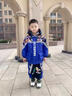 G.duck奧特曼拜年服男童冬裝套裝2026新年兒童過(guò)年衣服寶寶棉衣加絨加厚 藍色 夜間反光 130 cm 曬單實(shí)拍圖