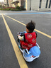 萌嘟嘟兒童電動(dòng)摩托車(chē)寶寶三輪車(chē)遙控1-7歲小孩可坐人充電大號玩具童車(chē) 頂配藍色+加大電瓶+后備箱+護欄 曬單實(shí)拍圖