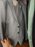 雅戈爾（YOUNGOR）套西上衣男666款兩粒單排扣外套商務(wù)西服新品商場(chǎng)同款 灰色 XL 180/100A 曬單實(shí)拍圖