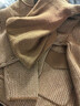 素訂女裝原創(chuàng  )品牌旗艦店時(shí)尚洋氣羊毛混紡顯氣色連帽針織外套秋季女 卡其色 2XL 曬單實(shí)拍圖