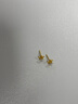 周六福（ZLF）  黃金耳飾女款無(wú)極金小雛菊足金耳釘 計價(jià) 0.94g 曬單實(shí)拍圖
