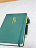 嘉然恒 筆記本本子a5商務(wù)記事本簡(jiǎn)約加厚日記本辦公文具用品皮面綁帶本子工作會(huì )議記錄本子可定制 墨綠 曬單實(shí)拍圖