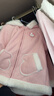 ASK JUNIOR女童外套秋冬保暖小童毛毛外套超柔復合連帽上衣 粉色 120  曬單實(shí)拍圖