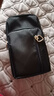 袋鼠品牌奢侈2024手機包女斜挎迷你小包包夏季裝手機布袋豎掛脖便攜手腕零錢(qián)包 黑色大號【帶耳機孔】 曬單實(shí)拍圖