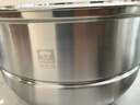 康巴赫304不銹鋼雙層蒸鍋蒸籠復底大湯蒸鍋多功能鍋具32cm燃氣灶通用 曬單實(shí)拍圖