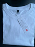 名創(chuàng  )優(yōu)品（MINISO）純棉長(cháng)袖t恤男春秋季純色圓領(lǐng)內搭衣服寬松休閑打底衫 白 XL  曬單實(shí)拍圖