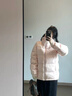 蕓蕁羽絨服女2025新款粉色服女短款冬季白鴨絨加厚小個(gè)子學(xué)生學(xué)院風(fēng)外 駱駝粉加厚 S 85-115斤 曬單實(shí)拍圖