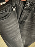 雷迪波爾（Raidy Boer）Raidy Boer/雷迪波爾【棉彈】2025年秋冬男五袋款時(shí)尚牛仔褲6100 黑灰 34 曬單實(shí)拍圖
