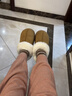 樸西月隱加絨棉拖鞋女2025秋冬居家室內加厚保暖毛絨拖鞋家用厚底 曬單實(shí)拍圖
