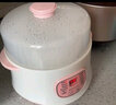 榮事達（Royalstar）小電燉鍋隔水燉陶瓷全自動(dòng)1人煮粥煲湯迷你嬰兒寶寶砂鍋家用燕窩電燉盅 粉紅色 0.8L 無(wú)蒸籠 曬單實(shí)拍圖