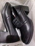 強人深口女單鞋頭層牛皮休閑女鞋4.5CM氣質(zhì)高跟鞋 JDA11197 黑色 39碼 曬單實(shí)拍圖