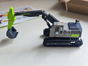 積木工程系列兼容中聯(lián)重科系列挖掘機推土機工程車(chē)拼裝積木玩具 705103挖掘機 曬單實(shí)拍圖
