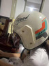 樂(lè )卡利 新國標3C認證電動(dòng)摩托車(chē)頭盔男女電瓶車(chē)秋冬季保暖安全帽 3C認證極速防霧款 乳白 曬單實(shí)拍圖