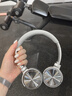 勒姆森正品頭戴式藍牙耳機高顏值長續(xù)航無線耳機耳麥低延遲高音質(zhì)可折疊時尚穿搭運動適用 銀灰色 小巧輕便 貼合不方臉 曬單實拍圖