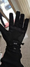 EVR防風(fēng)抓絨騎行手套長(cháng)指秋冬季保暖減震自行車(chē) 黑色-加絨加厚 L 曬單實(shí)拍圖