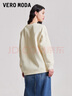 VEROMODA衛衣季圓領(lǐng)oversize落肩袖套頭簡(jiǎn)約甜美休閑3133009 A06蜜乳白色 165/84A/M 曬單實(shí)拍圖