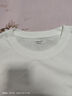 茵曼（INMAN）純棉舒適女裝logo繡花短袖t恤時(shí)尚百搭休閑2025夏季新品上衣 白色-K18528053 S 曬單實(shí)拍圖