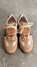 他她盧昱曉同款TATA黃油小熊聯(lián)名德訓鞋運動(dòng)鞋 杏/米/啡 38 曬單實(shí)拍圖