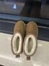 依思 Q（exull）加絨棉鞋女2025冬季新款厚底保暖勃肯鞋女通勤百搭加厚樂(lè )福鞋女 駝色 -舒適軟底【增高5cm】 37 曬單實(shí)拍圖