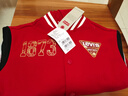 LEVI'S  李維斯童裝兒童夾克26新年紅色上衣男童女童拜年服外套 辣椒紅 曬單實(shí)拍圖