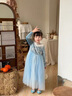 G.DUCKKIDS小黃鴨愛(ài)莎公主裙女童連衣裙春秋新款兒童生日裙子冰雪奇緣網(wǎng)紗裙 裙子和披風(fēng) 100 尺碼2~3歲【 90-100cm】 曬單實(shí)拍圖