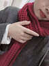 智宙圍巾女秋冬季2025新款韓版學(xué)院風(fēng)本命年針織紅色圍巾保暖氛圍感 【酒紅色】秋冬顯白氛圍感 曬單實(shí)拍圖