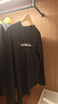 諾詩(shī)蘭男士長(cháng)袖T恤25秋季新款印花圓領(lǐng)速干T恤5A級抑菌上衣NTSFT5135S 純黑色 L (170) 曬單實(shí)拍圖