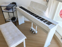 雅馬哈（YAMAHA）P225WH重錘88鍵成人兒童數碼電鋼琴 主機+木琴架+三踏板 曬單實(shí)拍圖