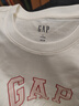 蓋璞（GAP）女裝春季經(jīng)典款純棉字母logo短袖T恤常規休閑上衣727460 曬單實(shí)拍圖