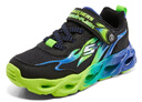 Skechers斯凱奇男童熒光閃燈鞋童鞋透氣跑步運動(dòng)鞋撞色大童跑鞋400103L 曬單實(shí)拍圖