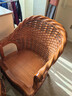 菲梵居藤椅三件套手工藤編老人靠背椅陽(yáng)臺桌椅家用實(shí)木單人真藤騰椅 常規色2藤椅+1圓幾/抱枕坐墊玻璃 天然真藤植物藤 曬單實(shí)拍圖