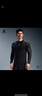 卡爾美（KELME）龍年系列緊身衣男長(cháng)袖運動(dòng)跑步錦鯉潮流元素健身衣 瑪瑙黑 M  曬單實(shí)拍圖